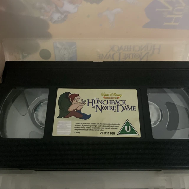 THE HUNCHBACK OF Notre Dame EX RENTAL (Animated) Box) (VHS, 1997) £12.