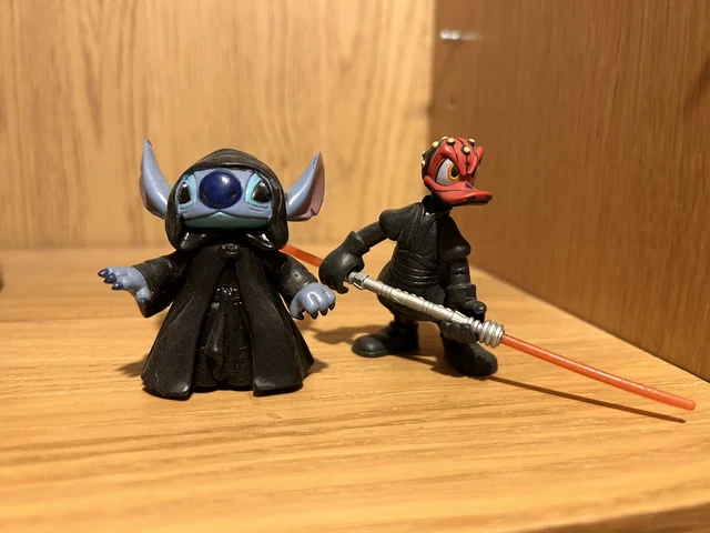 Star Wars Disney Park Figures Darth Mail Donal Duck And Emperor Stitch