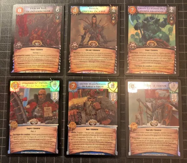 Warcry CCG - Set complet Legends of WarCry - FR - 6/6 - Foil - Super Rare ••••