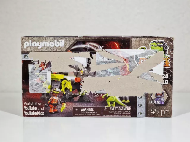 Playmobil Dino Rise 70928 Robo Dino Kampfmaschine Dinosaurier UNSCHÖNE OVP