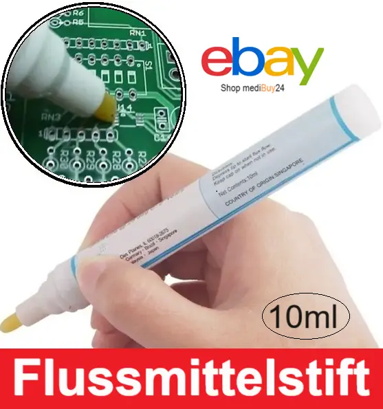Flussmittelstift Kester Flux Pen Stift 951 löten 10ml Solar SMD FPC Flussmittel