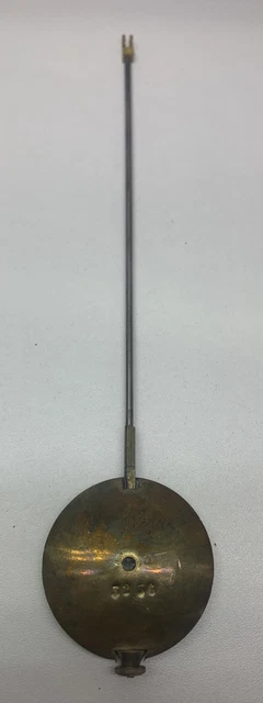 Balancier Ancien Pour Pendule Et Horloge Mécanique – Métal Et Bronze, Superbe état !