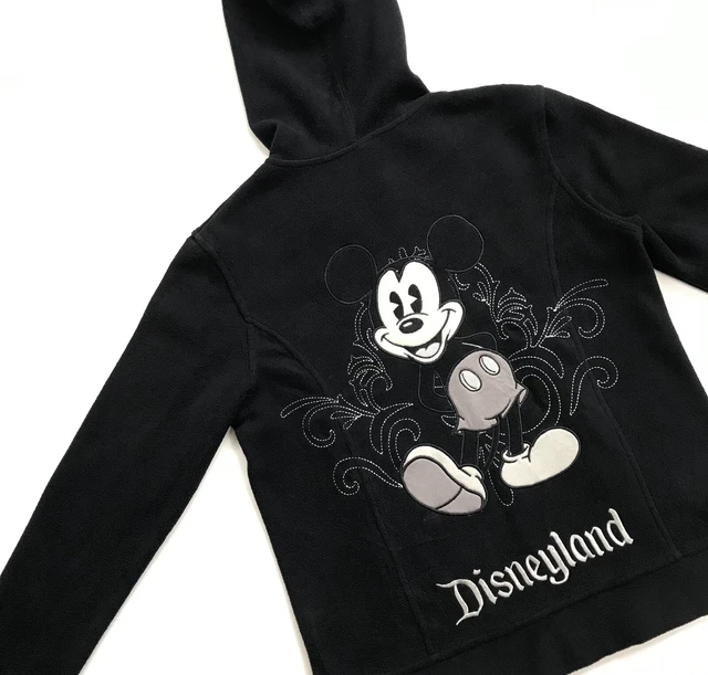 Mickey Mouse Fleece Jacket Medium M Womens Hoodie Sweater Sweatshirt Disneyland