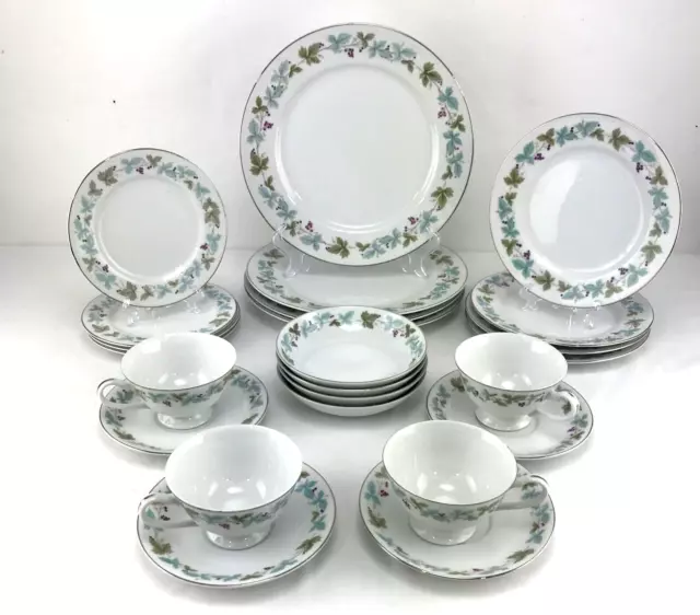 Vintage Fine China of Japan #6701 Grapevine 6 Piece Place Settings x 4 - 24 pcs Vintage Fine China of Japan #6701 Grapevine 6 Piece Place Settings x 4 - 24 pcs
