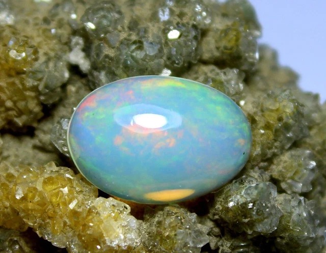 Opale de feu éthiopienne naturelle, pierre précieuse en vrac, cabochon de...