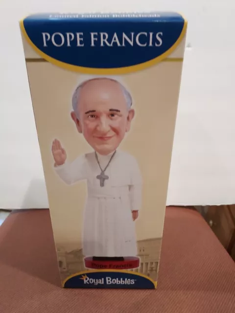 Royal Bobbles - Pope Francis Bobblehead -  With Box