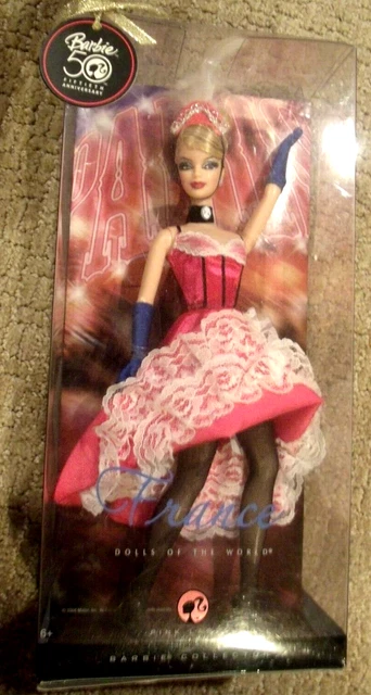 France 50th Anniversary Barbie Pink Label 2008 Dolls of the World