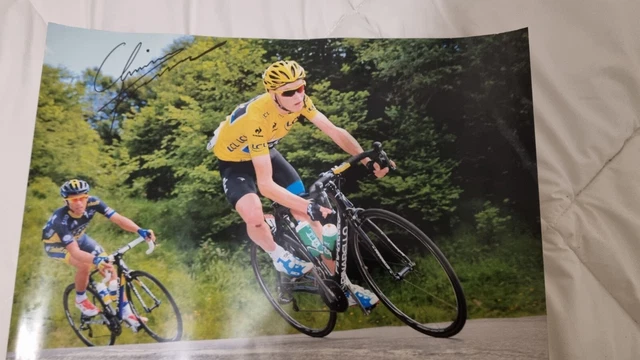 *Signed* Chris Froome Large Photo Tour De France Winner