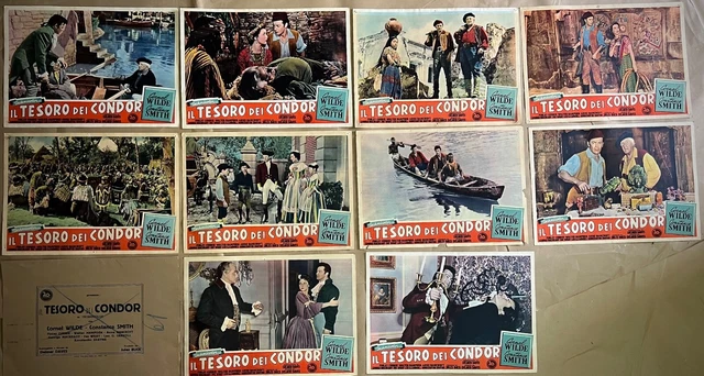 IL TESORO DEI CONDOR 10 Lobby Card fotobuste originali film Cornel