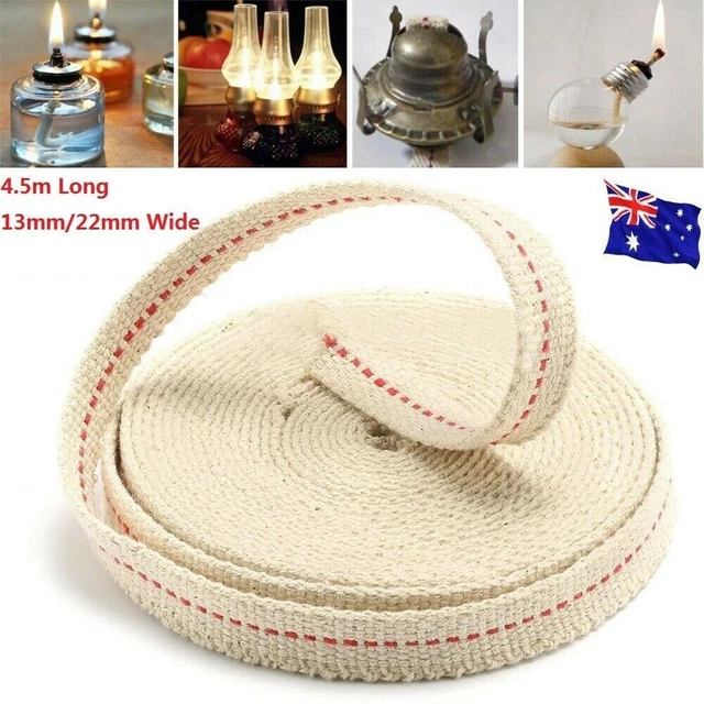 Flat cotton oil lamp wicks 1/1.5M strong flat cotton wicks for kerosene lighting