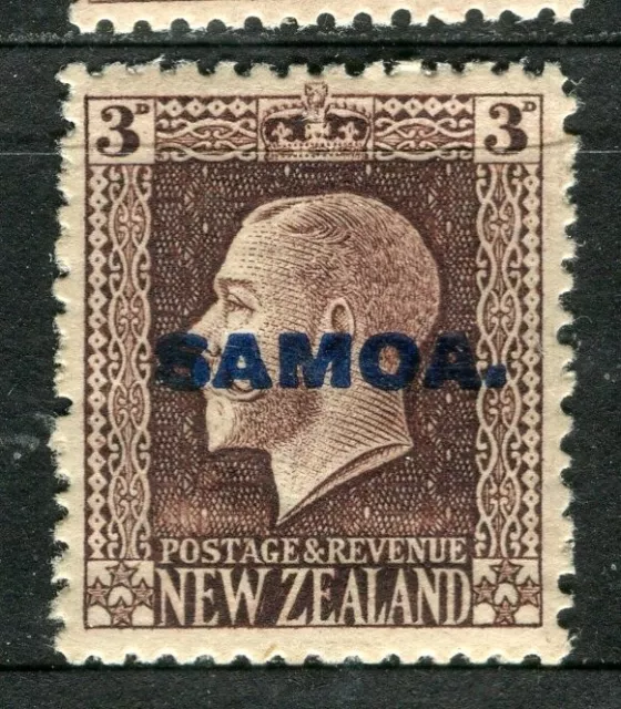 SAMOA; 1916-19 early NZ GV issue Mint hinged Shade of 3d. value