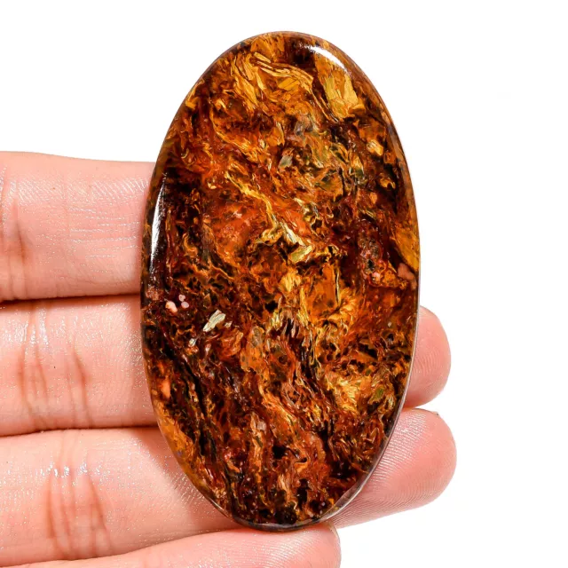 100% Natural Pietersite Oval Shape Cabochon Loose Gemstone 61X34X5 MM 90.00 Cts.