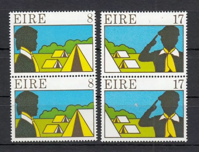 (54107) Ireland MNH Pair Scouting 1977