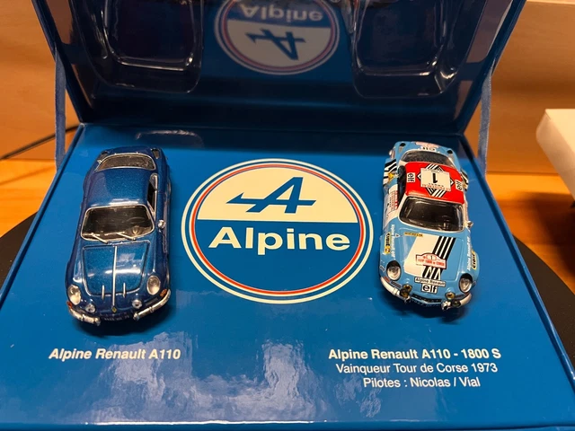 Coffret 2 Voitures Renault 4L + Alpine A110 Rouge - Mondo Motors 1/43 Neuf