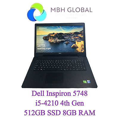 Dell Inspiron 5748 Laptop Intel i5-4210U, 512GB SSD 8GB RAM, NVIDIA GeForce 840M