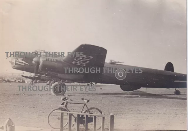 Original photo RAF Avro Lincoln Bomber From album  c1945 WW2 WWII