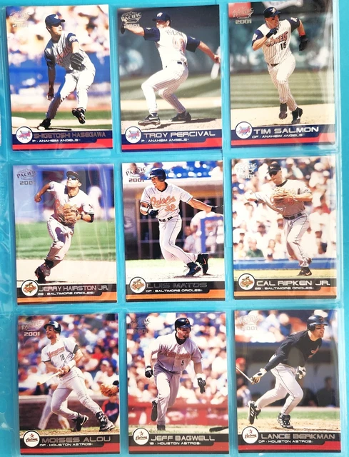 2001 Pacific Baseball Lot of (35) Ripken Jr Biggio Bagwell Berkman Caminiti 