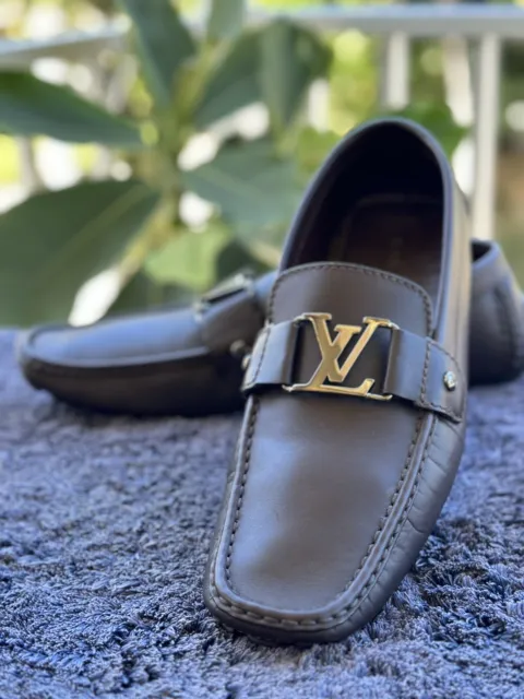 Louis Vuitton Men's Brown Suede Monte Carlo Car Shoe Loafer – Luxuria & Co.