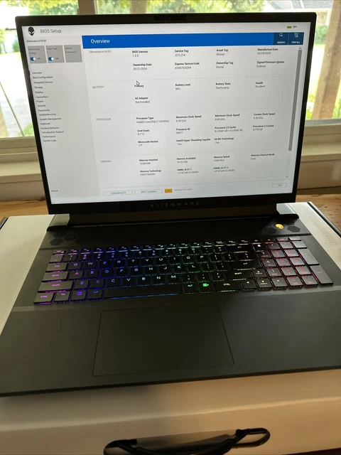 DELL ALIENWARE M18 R2 165Hz QHD+ 2.1 GHz i7-14700HX 16GB 1TB RTX 4070 ...