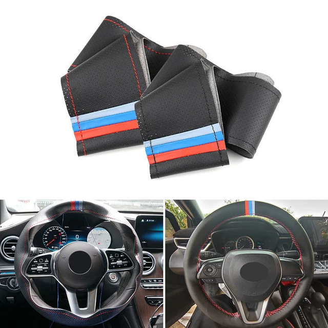 DIY Leather Steering Wheel Cover for Golf 6 MK6 Jetta Polo For BMW X3 X1 X5 X6