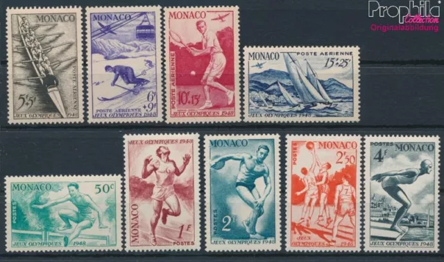 Monaco 339-347 (complete issue) unmounted mint / never hinged 1948 Oly (10174607