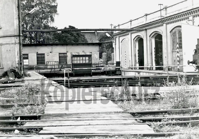 Original Eisenbahn Foto - Betriebswerk Böhmisch Leipa, 8/77