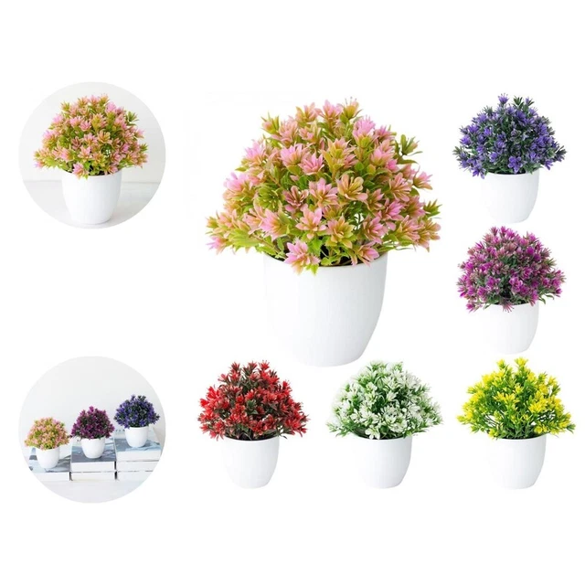 Plantas artificiales maceta no es sorprendente decoración del hogar flor en maceta artificial