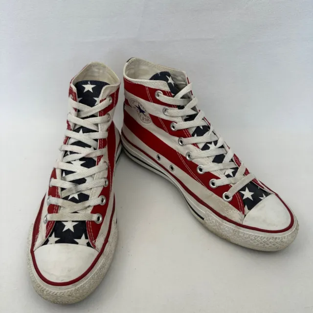 Converse Chuck Taylor All Star Men 8/ Women 10  Red White Striped Sneakers Shoes