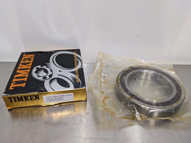 Timken 2MM9116WI CR DUL Fafnir Spindle Angular Contact Ball Bearing 80x125x22...