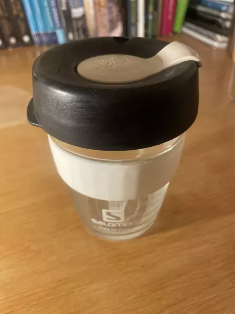 KeepCup, Brew - M 12oz/340ml, Tempered Glass, Reusable, White lid