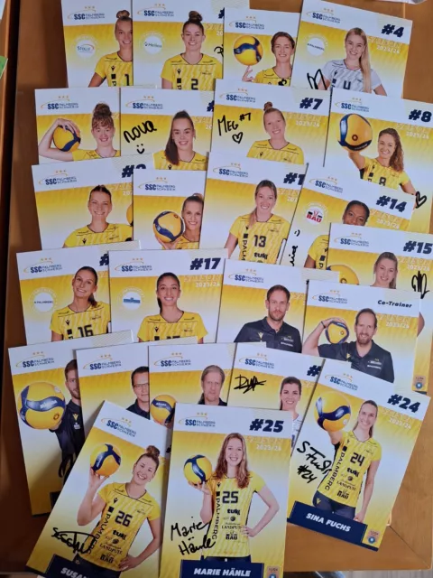  orig. Autogrammkarten Satz # Sport # Volleyball # SSC Palmberg Schwerin