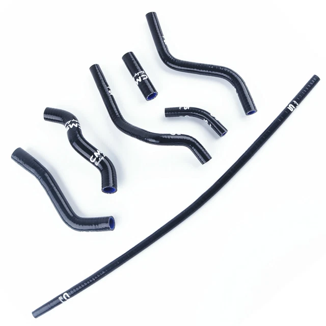 Silicone Radiator Coolant Hose Kit for 1990-1997 Honda CR125 CR125R Tube Black