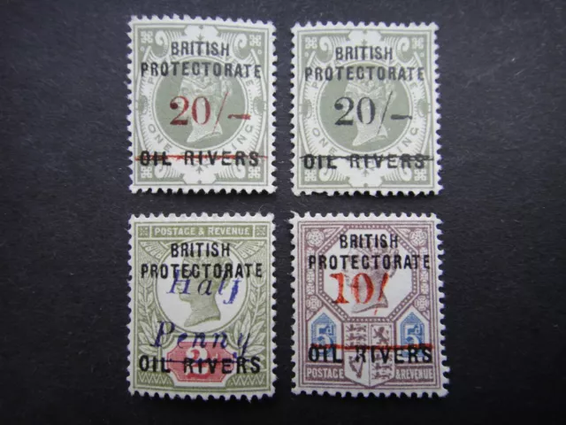 GB 1890 Stamps MNH 1890s QV Oil Rivers Protectorate Overprint UK