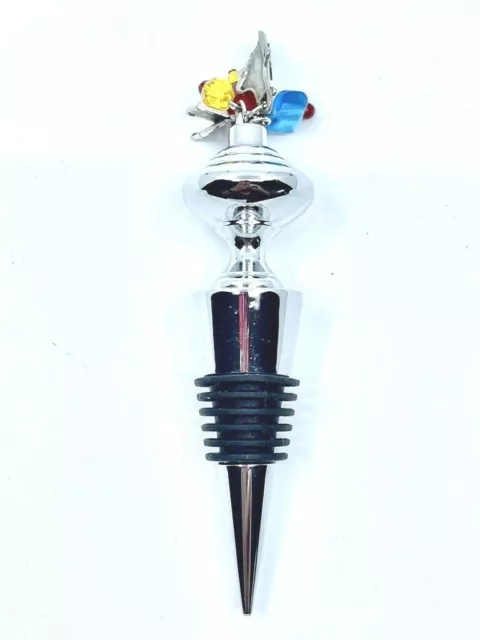 Wine Bottle Stopper with Charms and Beads - Cook's Theme - New in Gift Box