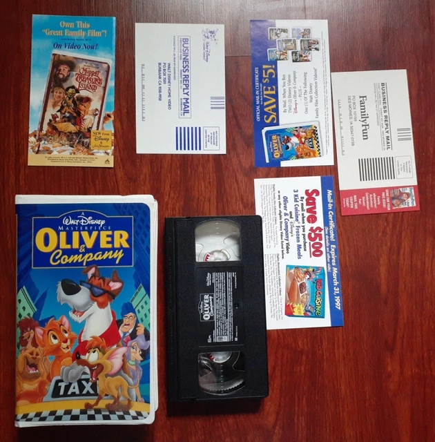 OLIVER AND COMPANY (VHS Tape, 1996) Walt Disney's Masterpiece £2.80