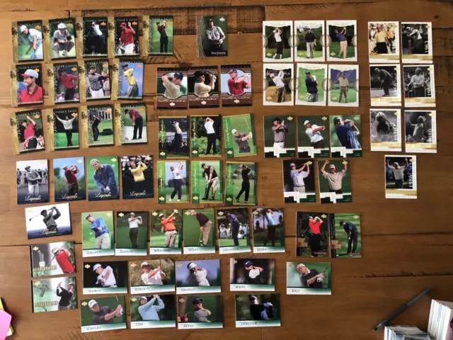 65 Card 2001 Upper Deck Golf Trading Card Lot - Tigers Tales, Legends + MORE!