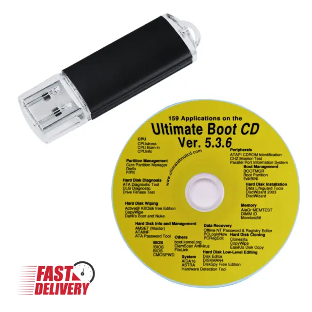 Ultimate Boot DVD/USB ripristino, riparazione, ripristino ver 5.3.9 - 7/8/10/11