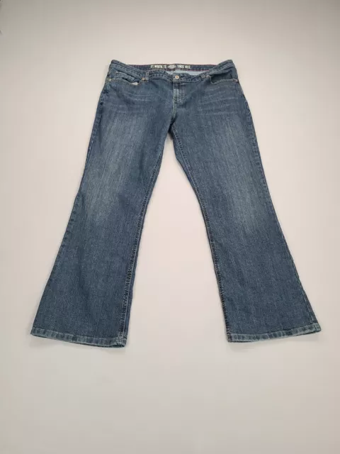 Dickies Pants Womens 18 R Blue Jeans Straight Fit Casual Ladies
