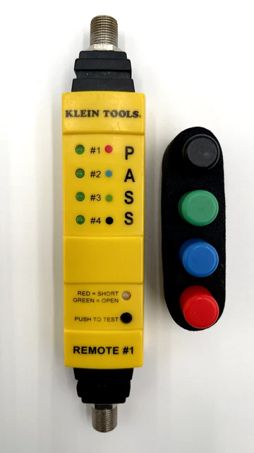 Klein Tools Coax Explorer Plus Tester  VDV512-058 Remote #1 0315S-A1 Works