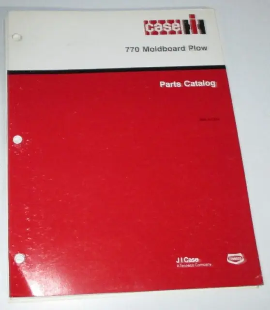 Case IH 770 Moldboard Plow Parts Catalog Manual Book ORIGINAL! 8-7330 10/90