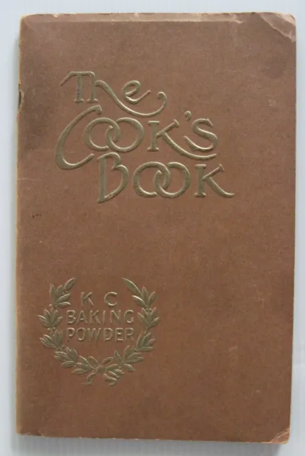 Vintage 1933  KC Baking Powder The Cook's Book Cookbook Recipe Baking Booklet