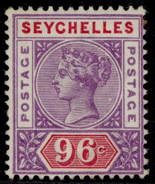 SEYCHELLES QV SG8, 96c mauve & carmine, M MINT. Cat £70.