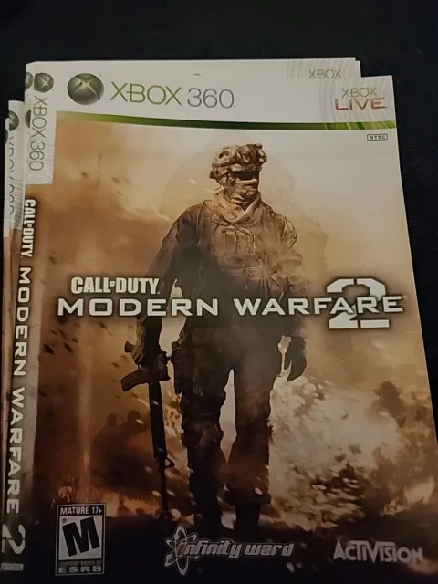 Call Of Duty Modern Warfare 2 Xbox 360 Manual & Game Sleeve ONLY