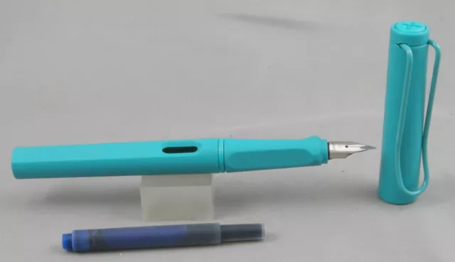 Lamy Safari Aquamarine 2020 Special Edition Fountain Pen - Extra Fine Nib - New