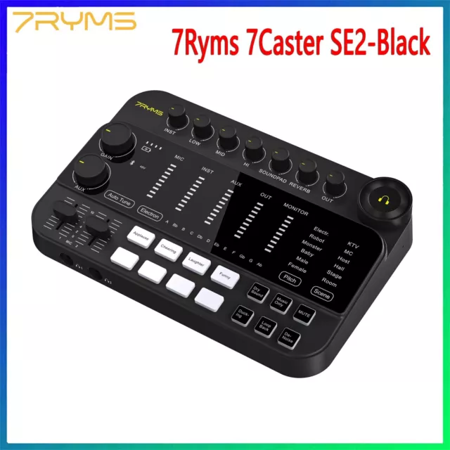 7Ryms 7Caster SE2 Multifunctional Streaming/Podcasting/Recording Audio Interface