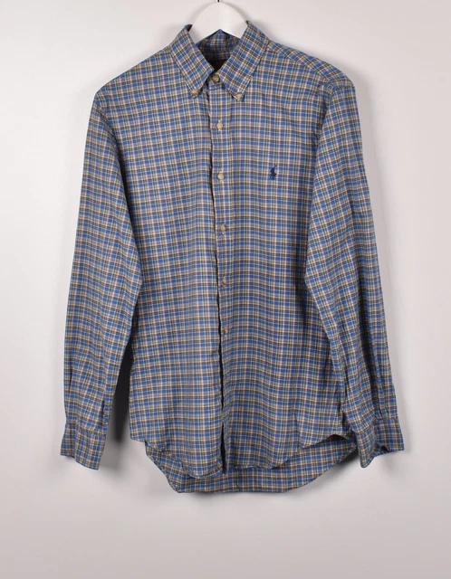 Polo Ralph Lauren Slim Fit Quadri Multicolore Uomo Camicia Taglia M