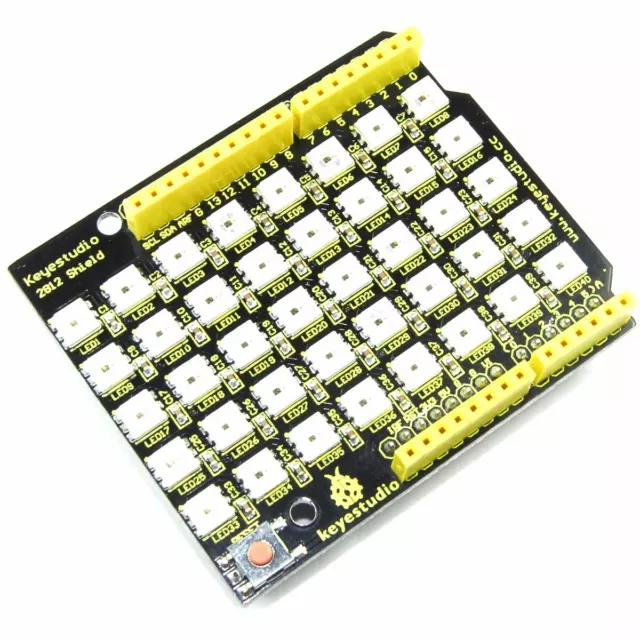 Keyestudio WS2812 8x5 RGB LED Display Shield for Arduino UNO Flux Workshop