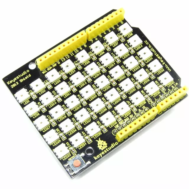 Keyestudio WS2812 8x5 RGB LED Display Shield pour Arduino UNO Atelier de Flux