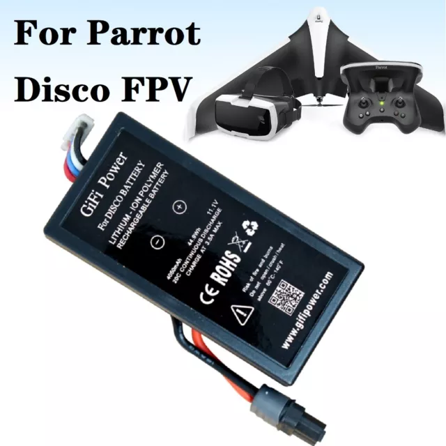 Drone battery 11.1v 4050mAh 44.9Wh Li-po Rechargeable For Parrot Disco FPV