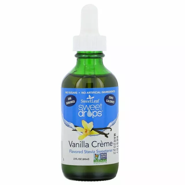 SweetLeaf Liquido Stevia Vaniglia Crema 2 Once Liquide